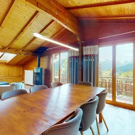 With Spectacular View Of The Peaks Crans-Montana