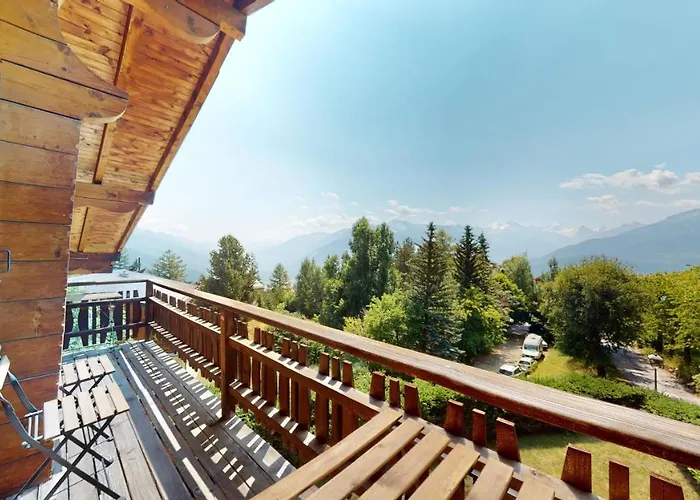 With Spectacular View Of The Peaks Crans-Montana